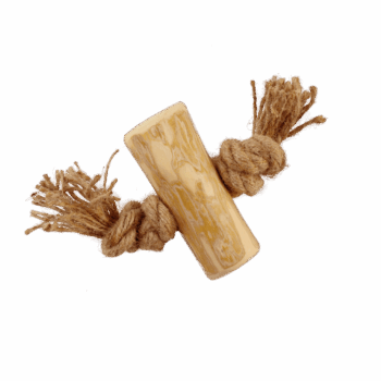 Coffee Wood Dog Tug Toy