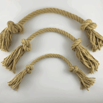Two Knot Hemp Rope Dog Toy